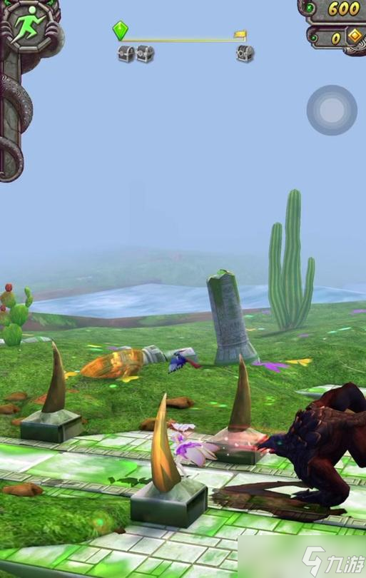 掌握《神庙逃亡》游戏落水前半空挺腰转向小技巧，让你成为游戏高手（借助这个小技巧）