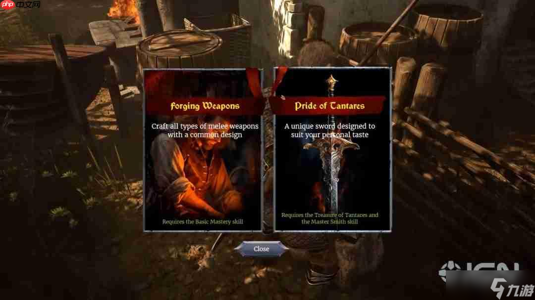 《灰雨钢锋》武器锻造实机演示 自己打造利器杀敌