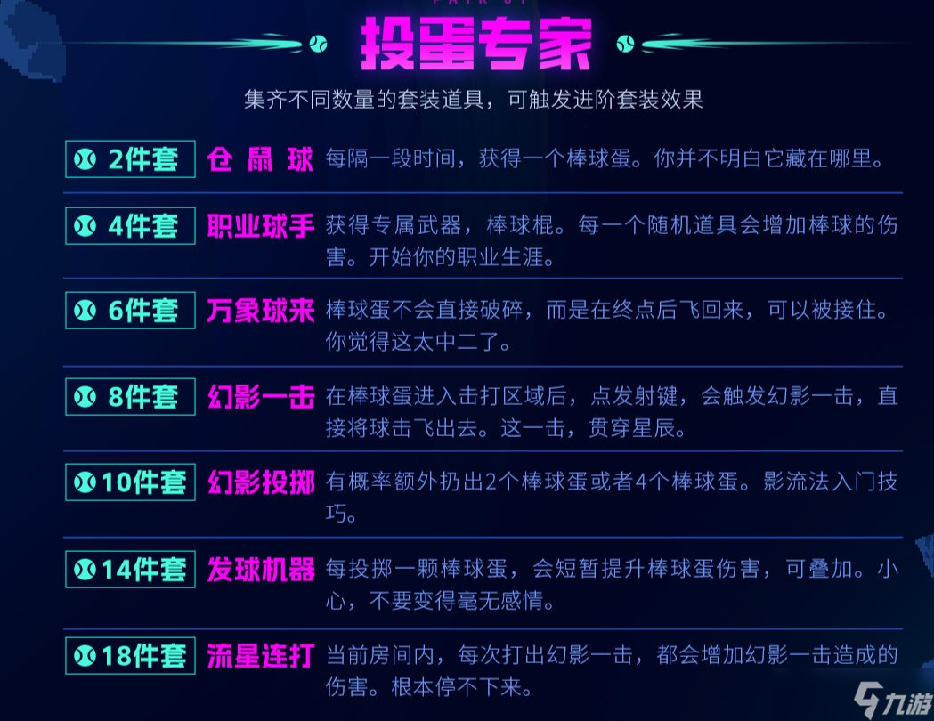 霓虹深渊 无限投蛋专家 套装玩法介绍