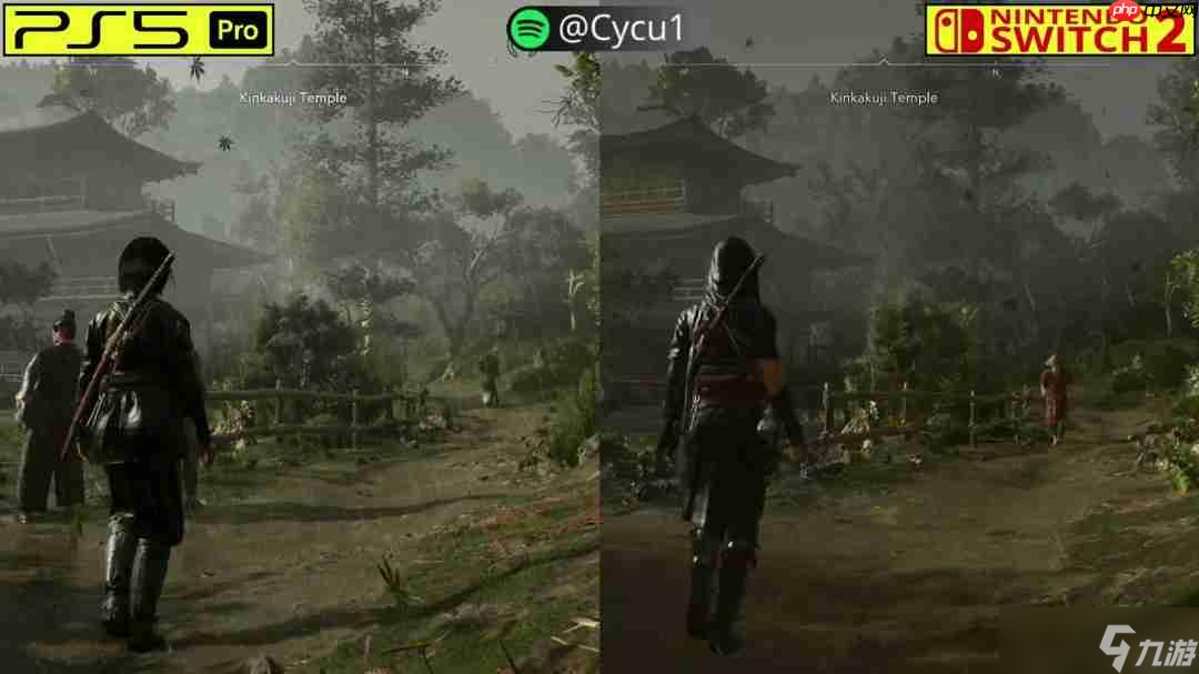 《刺客信条：影》PS5 Pro和Switch 2画面对比