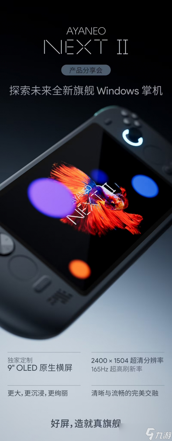 好屏造就真旗舰 AYANEO PC掌机NEXT II屏幕规格揭晓