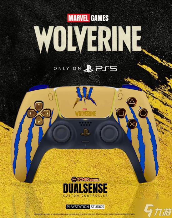 博主设计超帅《漫威金刚狼》主题PS5手柄：如果真出了你会买吗？狼主