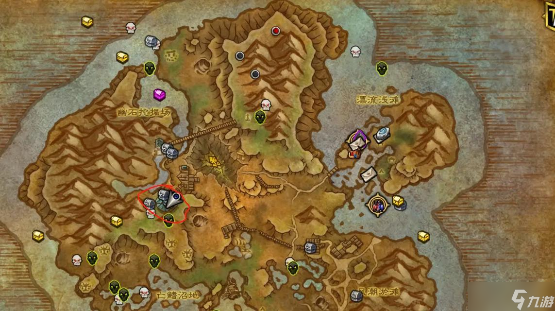 捕贝装置在魔兽世界的放置点？