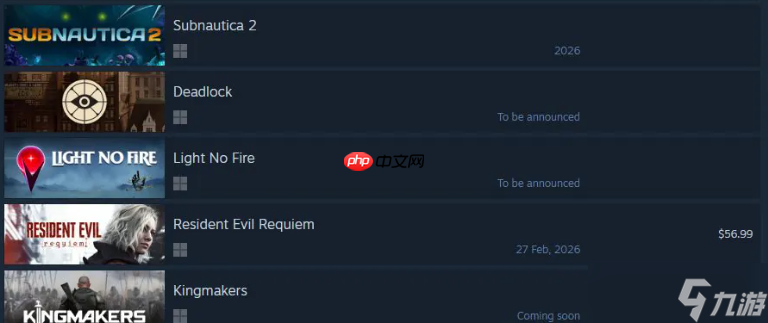 万众瞩目！《生化危机9：安魂曲》登上Steam愿望单前五