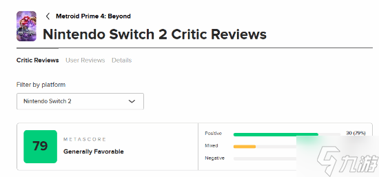 《银河战士Prime 4:超越》M站解禁 媒体平均79分