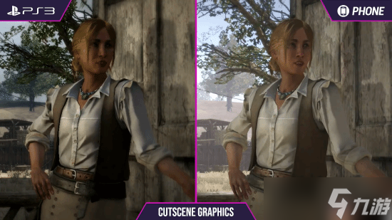 《荒野大镖客》PS3和手机画面对比：你认为谁赢了？