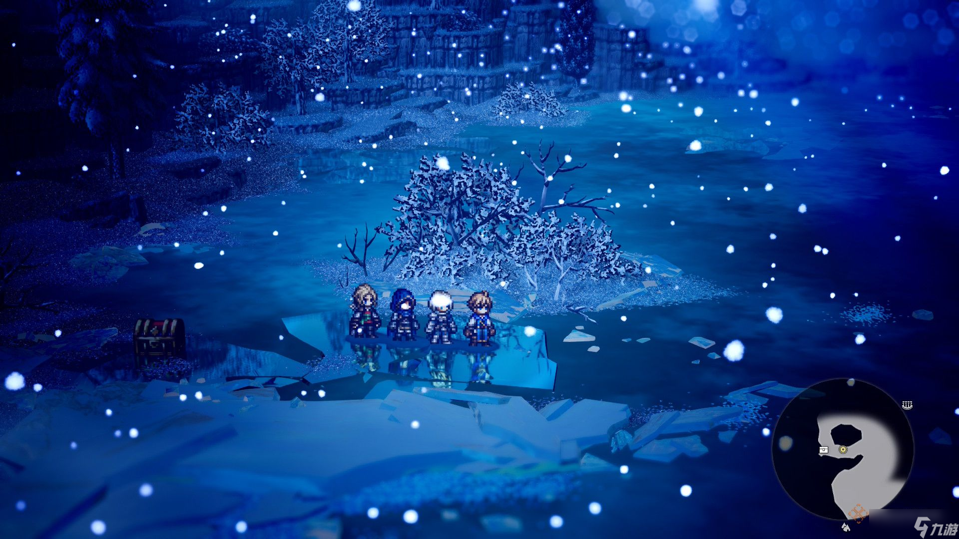《歧路旅人0》中蔚蓝焰石的获取位置指南