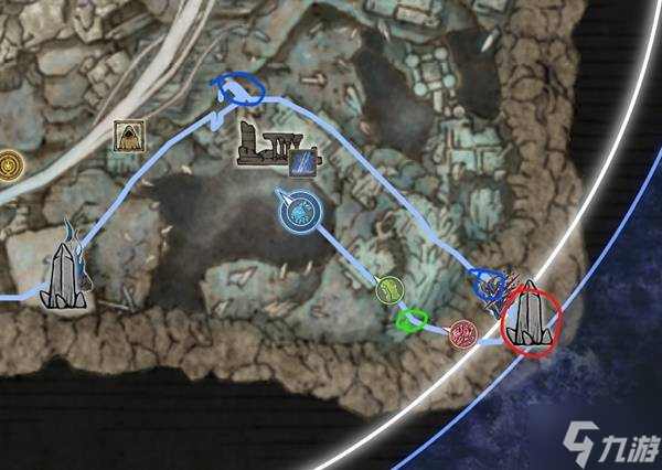 《艾尔登法环黑夜君临》DLC见弃空洞者大空洞第一天跑图路线