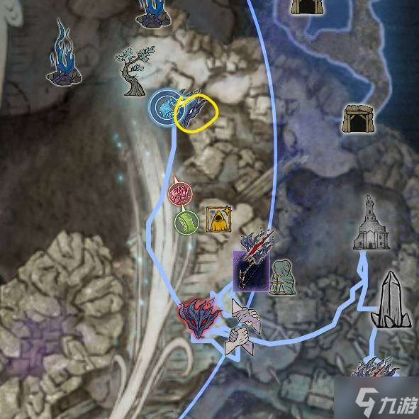 《艾尔登法环黑夜君临》DLC见弃空洞者大空洞第一天跑图路线