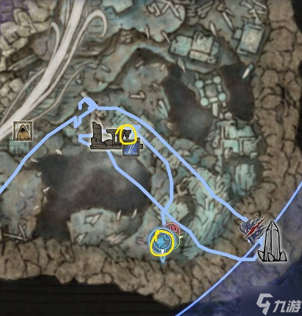 《艾尔登法环黑夜君临》DLC见弃空洞者大空洞第一天跑图路线