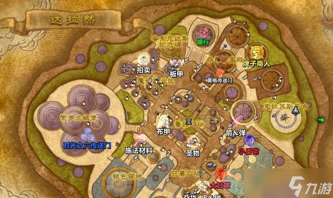 魔兽世界比尔亚达拉斯位置指南?