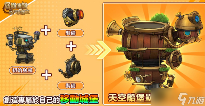 蒸汽庞克移动城堡养成新作《堡垒传说：蒸汽庞克》事前预约活动启动 揭露核心游戏特色