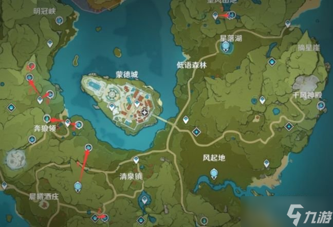 原神1.4版本挖矿路线图介绍 魔晶矿最全分布在哪里坐标大全