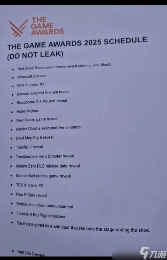 2025游戏盛会惊现虚构流程 半条命3压轴，血源续作亮相引热议