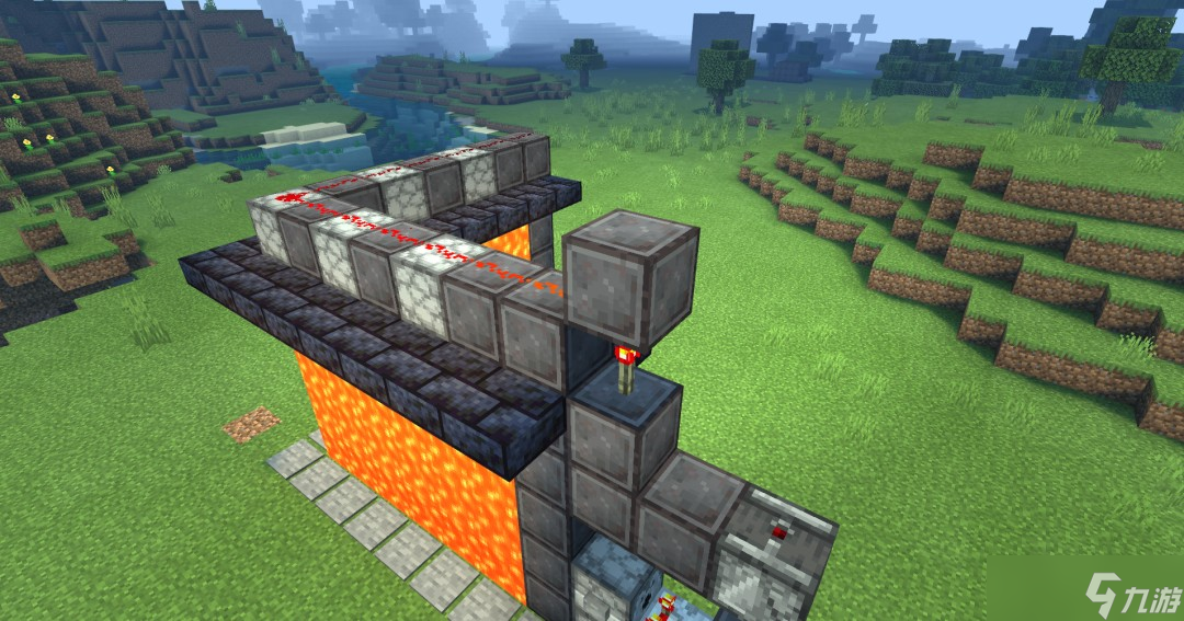 《<span class='zzqColorRed'>我的世界</span>》全自动按钮岩浆门建造教学