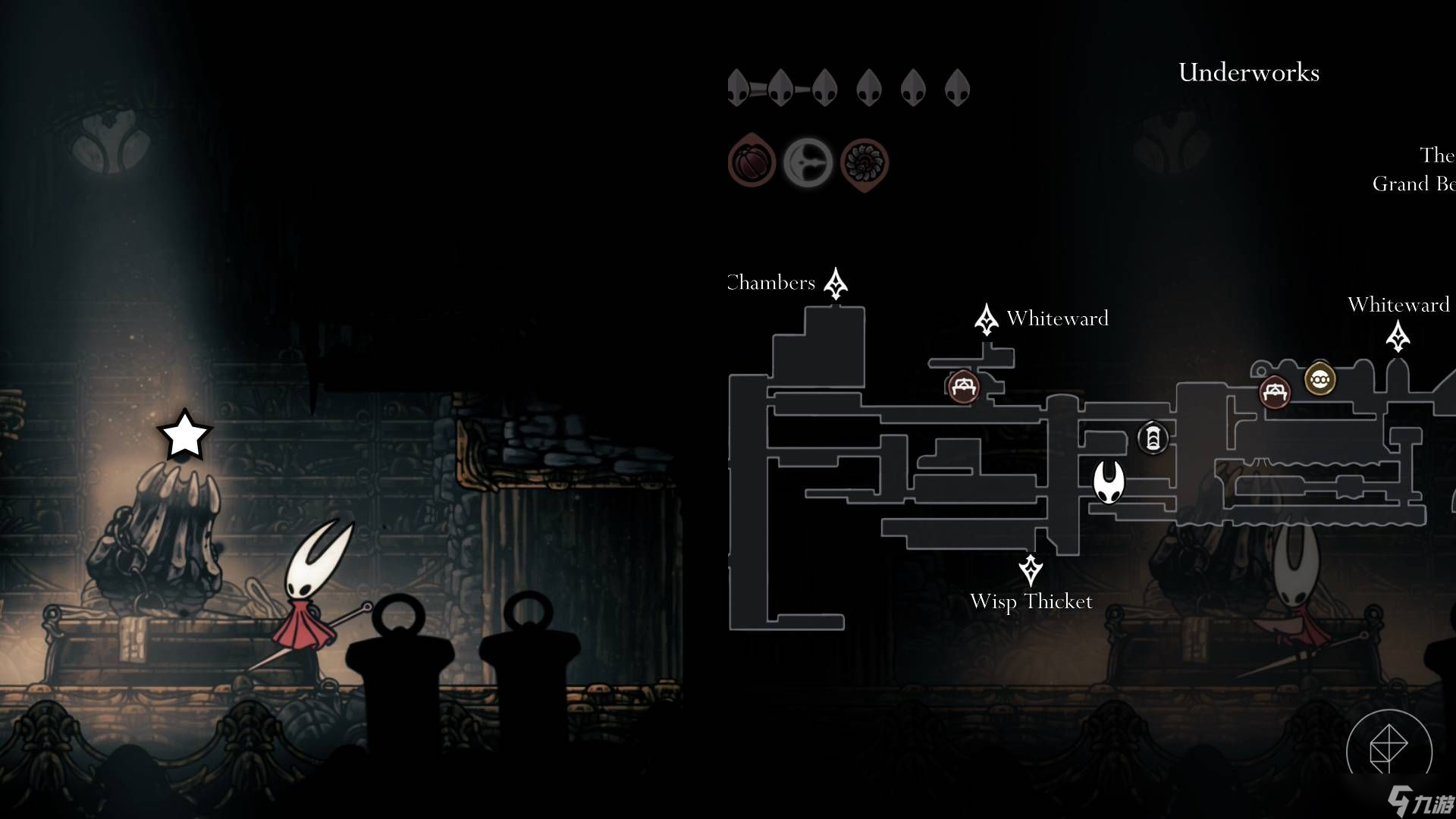 《空洞骑士:丝之歌》中所有丝绸线轴碎片的位置