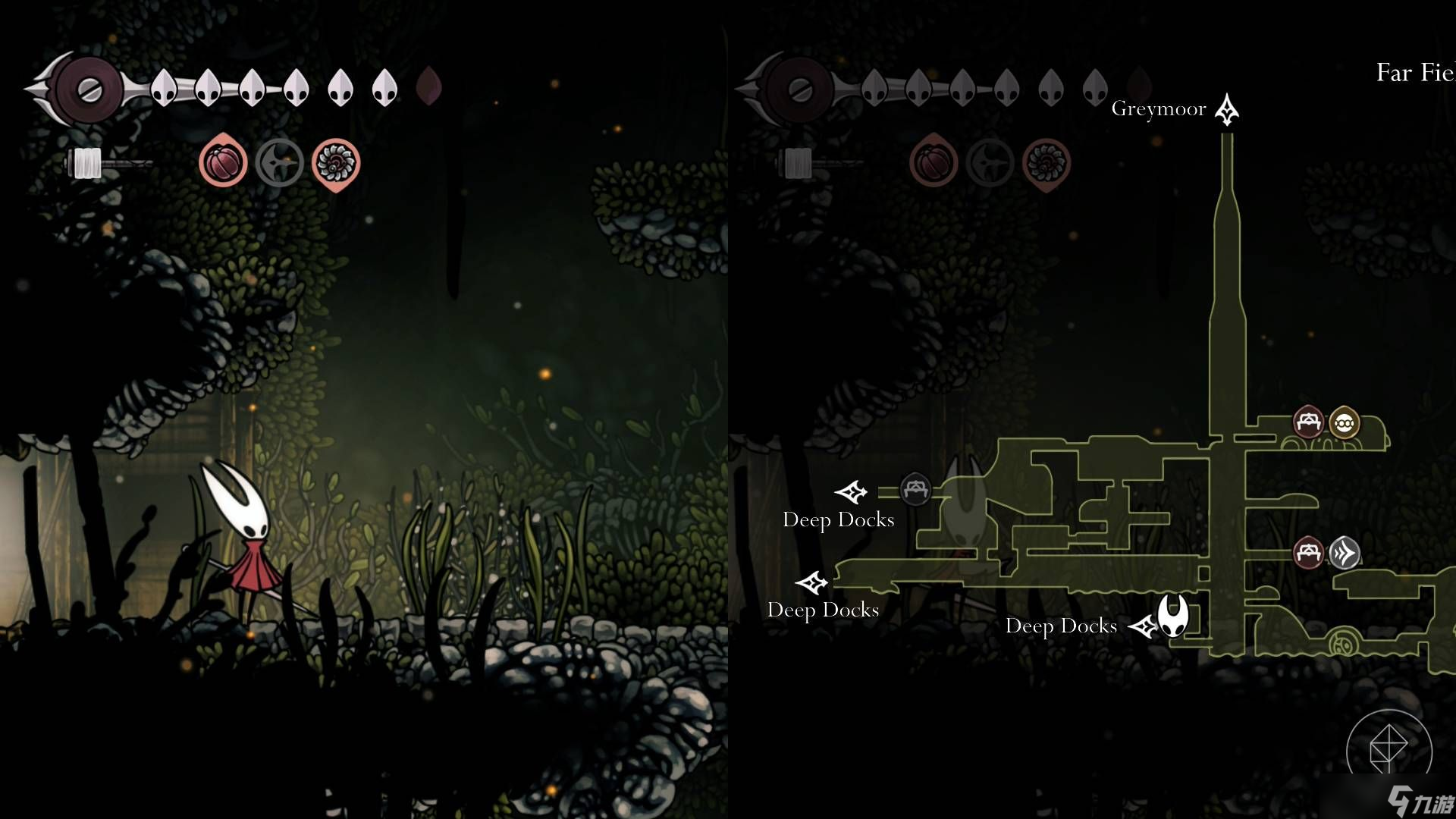 《空洞骑士:丝之歌》中所有丝绸线轴碎片的位置