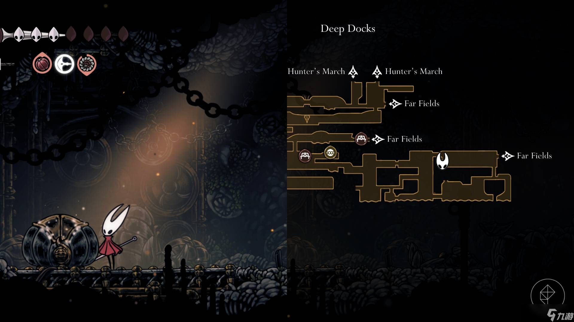 《空洞骑士:丝之歌》中所有金属碎片的位置