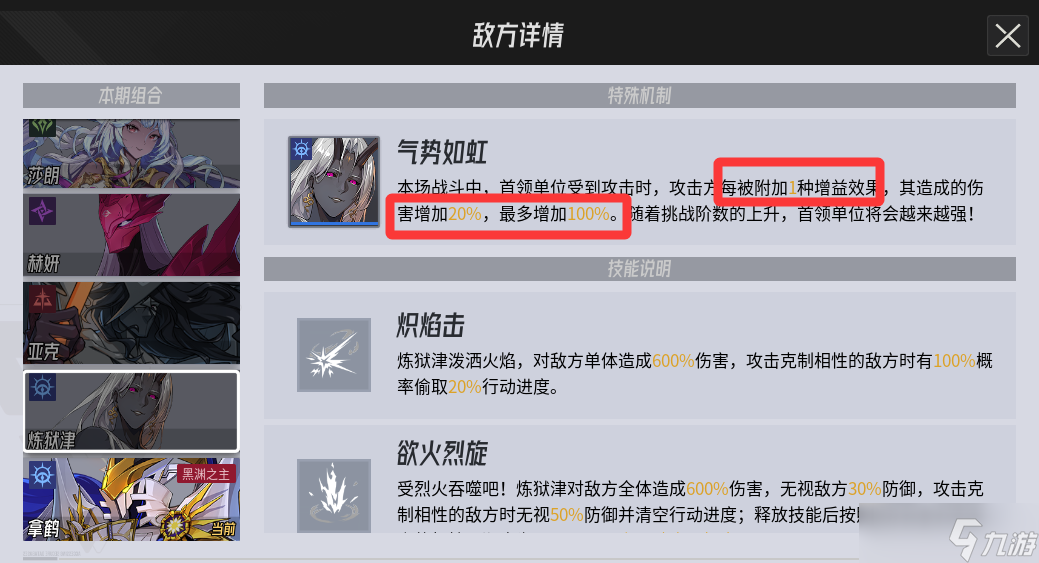 伊瑟黑渊狩场BOSS【炼狱津】机制讲解&高分阵容推荐