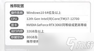 蓝色星原旅谣推荐配置是怎样的