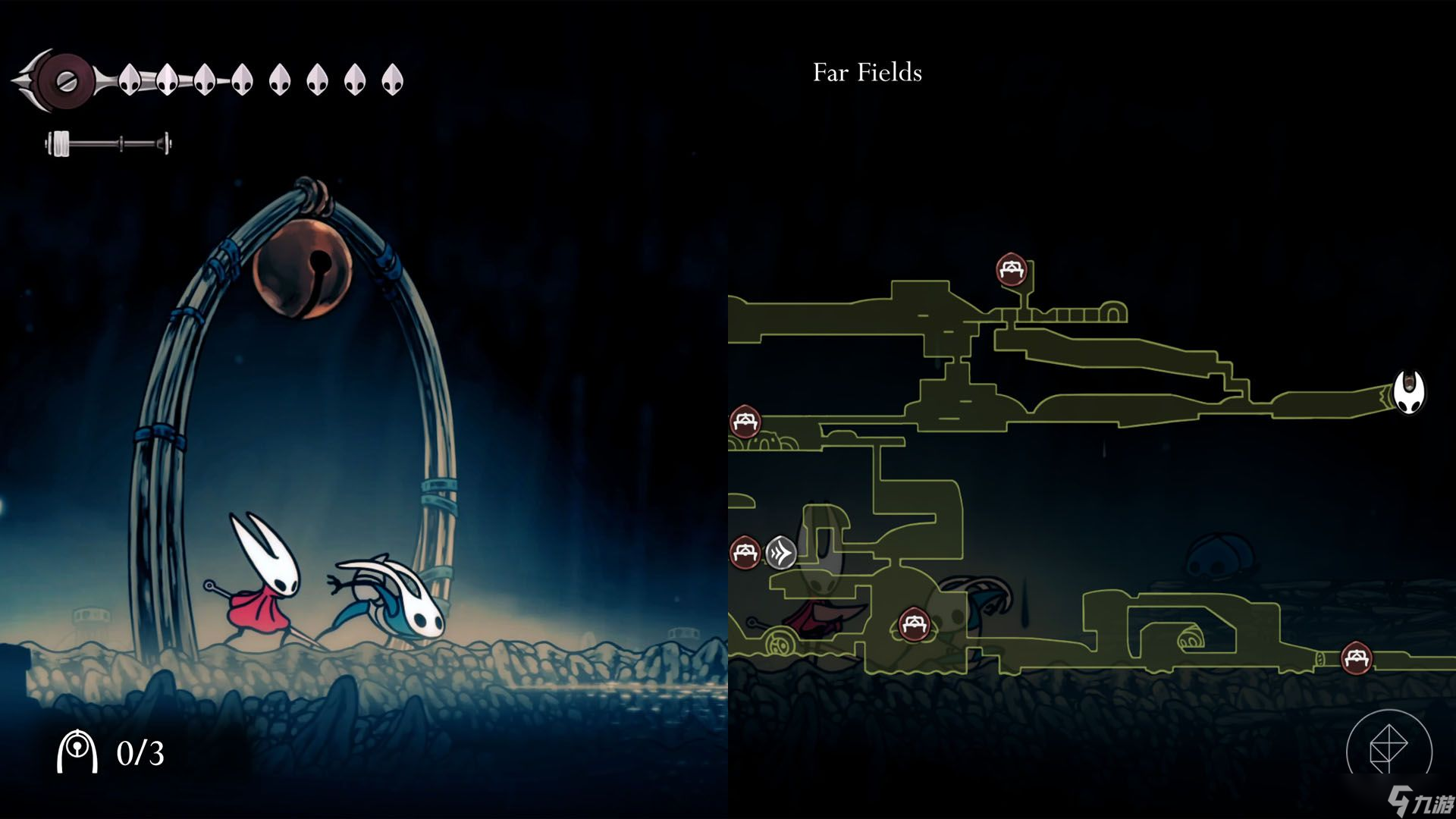 《空洞騎士：絲之歌》中所有面具碎片的位置