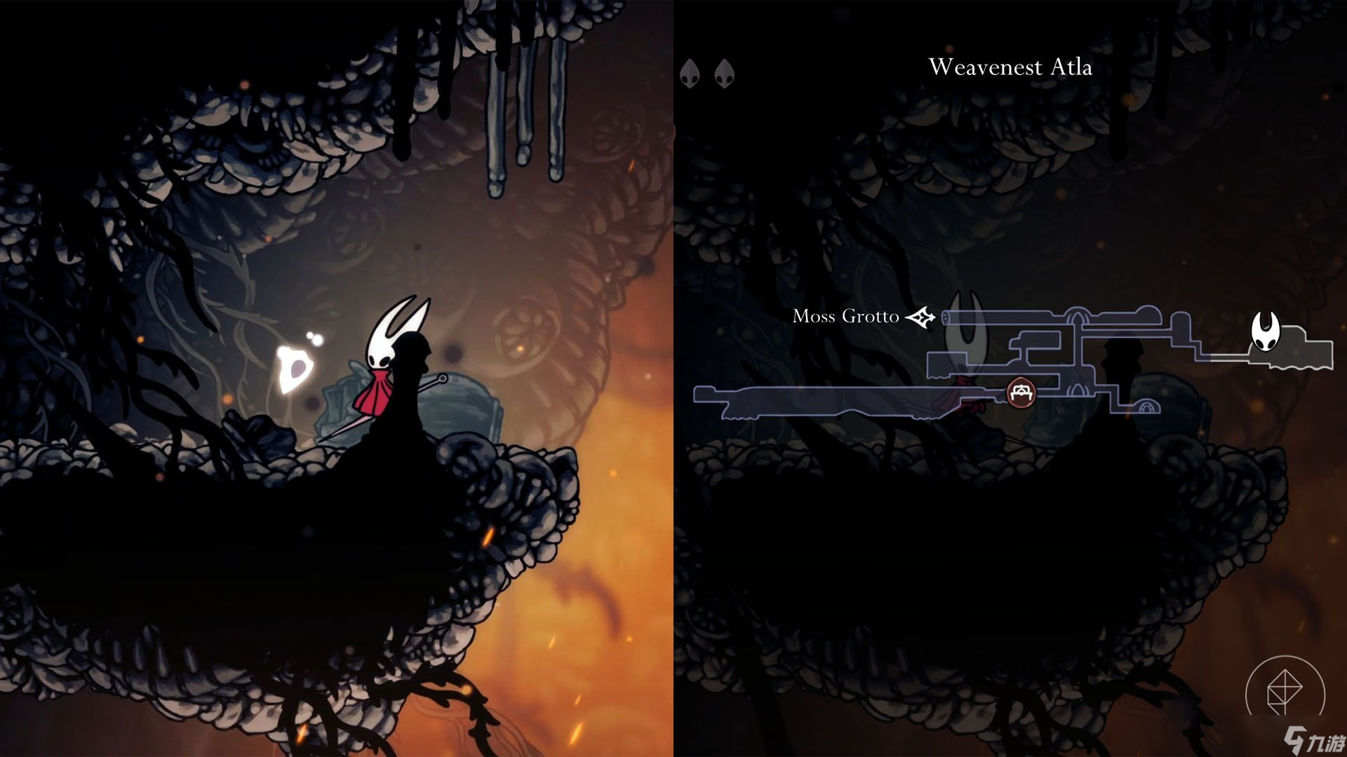 《空洞騎士：絲之歌》中所有面具碎片的位置