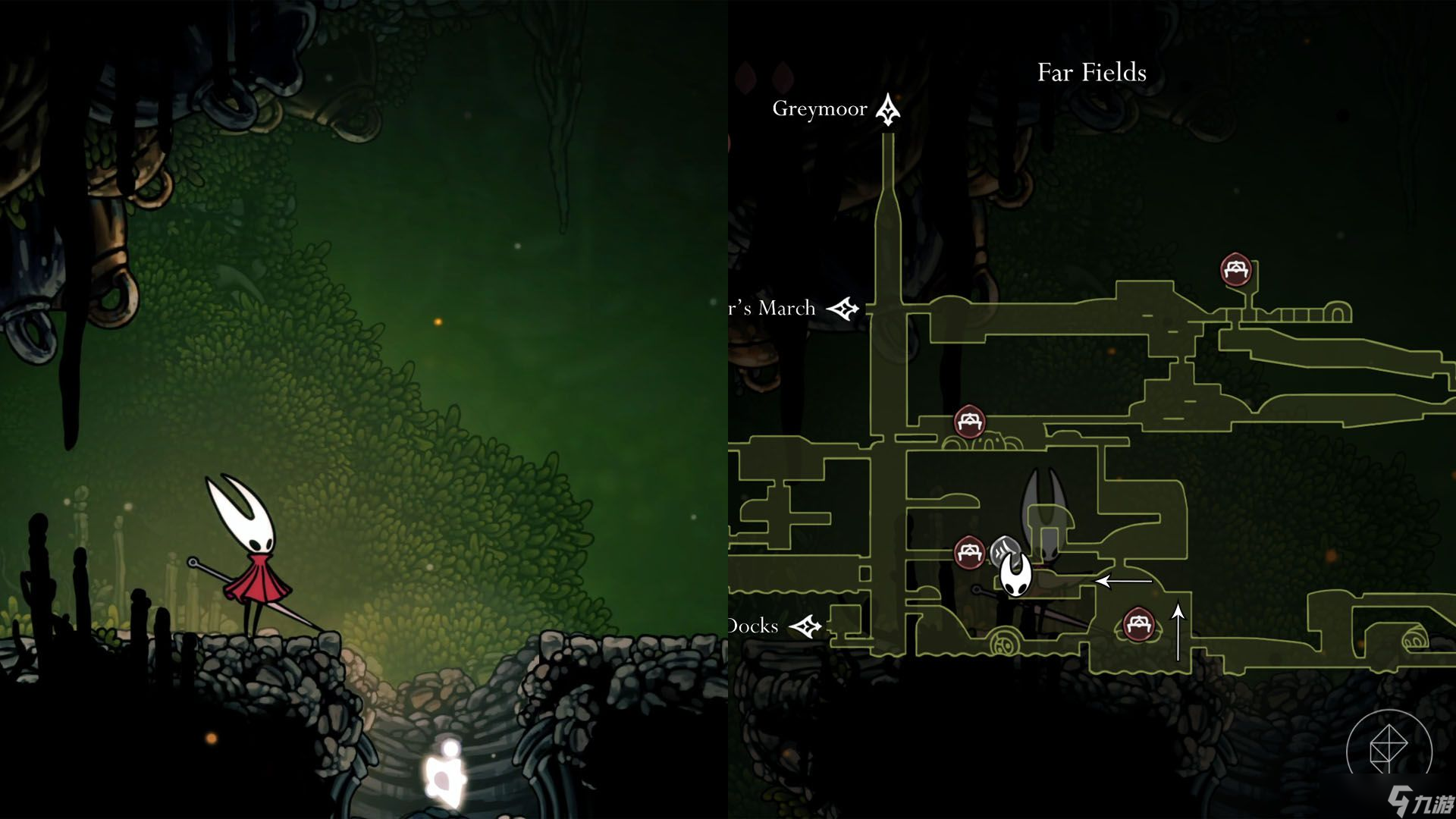 《空洞騎士：絲之歌》中所有面具碎片的位置