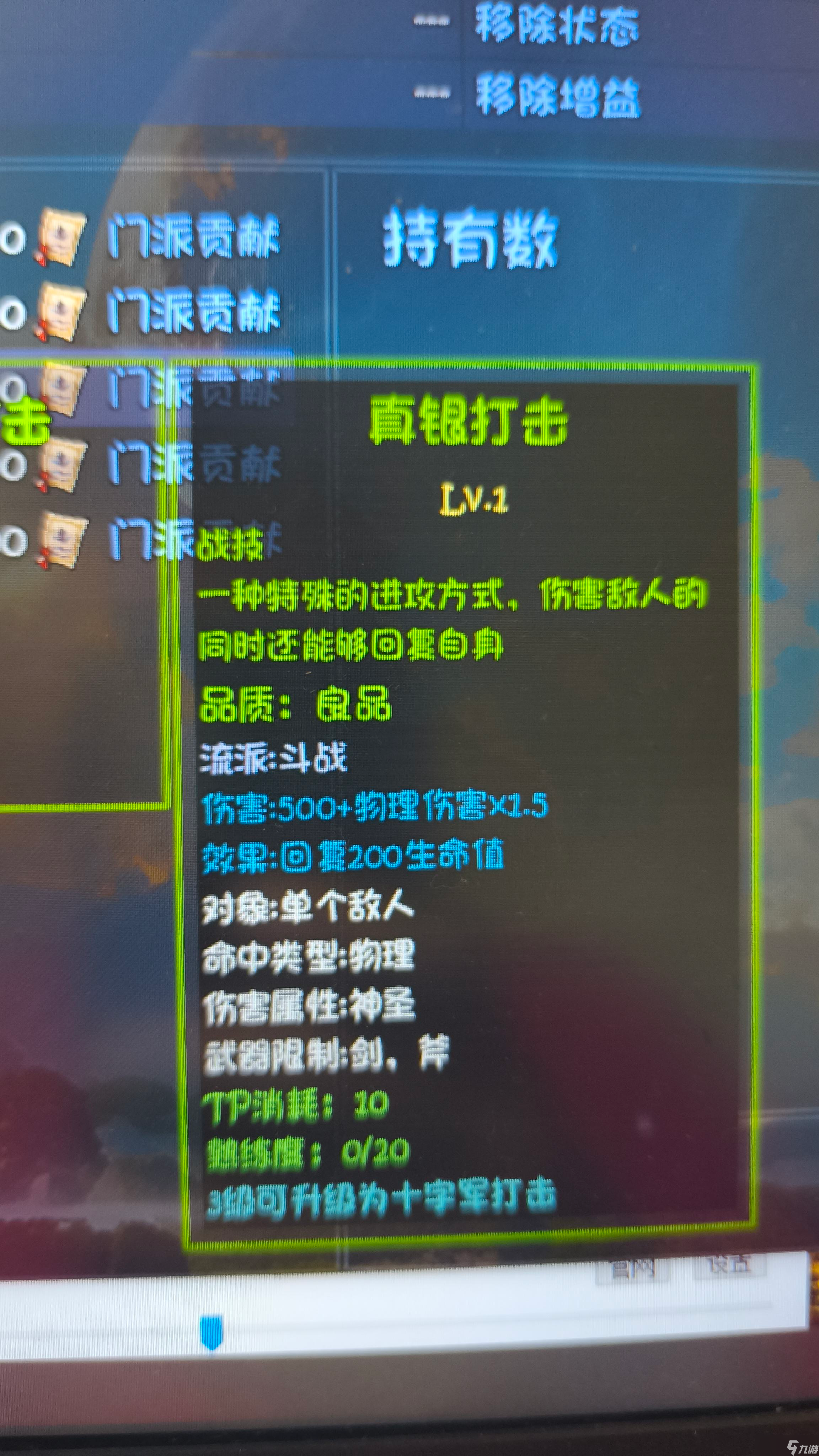 《大千世界2》圣光门派制裁分支加入条件