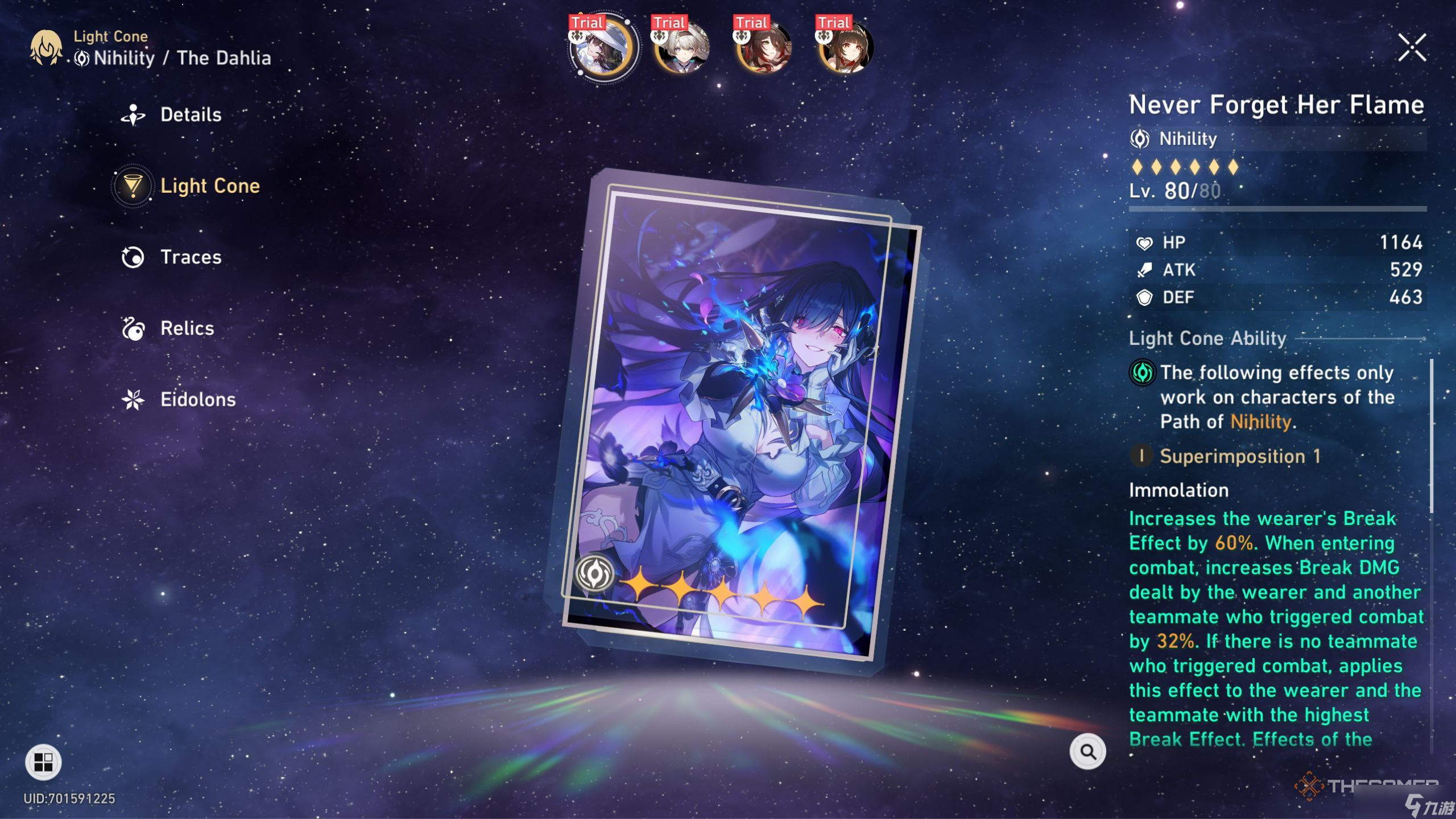 《崩坏 星穹铁道》中达莉亚的最佳光锥 遗器搭配推荐