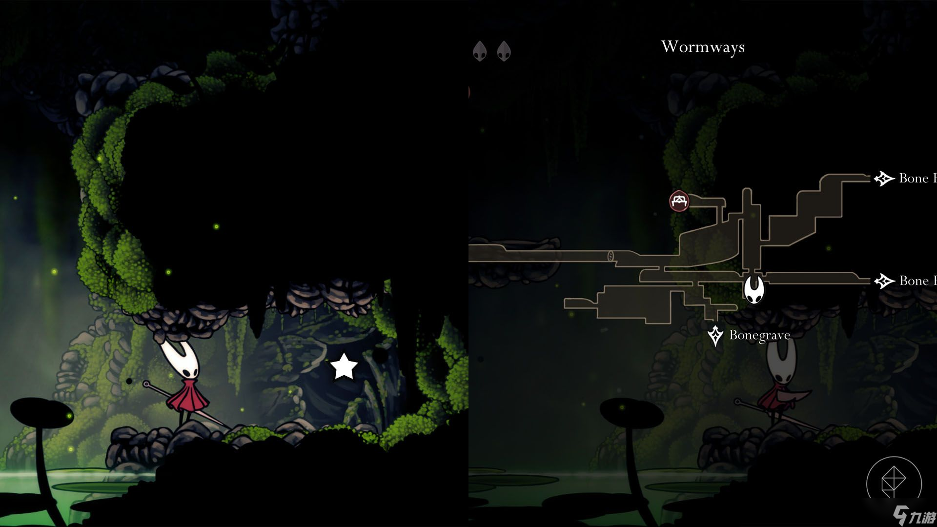 《空洞騎士：絲之歌》中所有面具碎片的位置