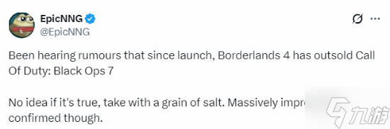 真没扑街 曝《无主之地4》销量比COD新作还好