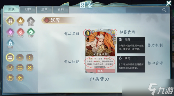 代号妖鬼六大势力特色解析