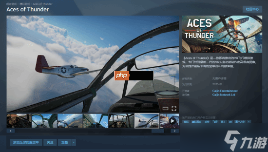 《<a id='link_pop' class='keyword-tag' href='https://www.9game.cn/zhanzhengleiting/'>战争雷霆</a>》开发商VR空战新游上架Steam:沿用战雷物理引擎 预计25年上线