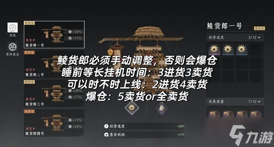 燕云十六声鲮货郎攻略 鲮货郎卖货利益最大化设置