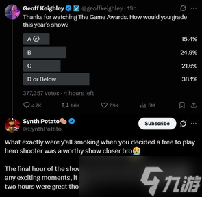 TGA尘埃落定，九奖屠榜惹争议