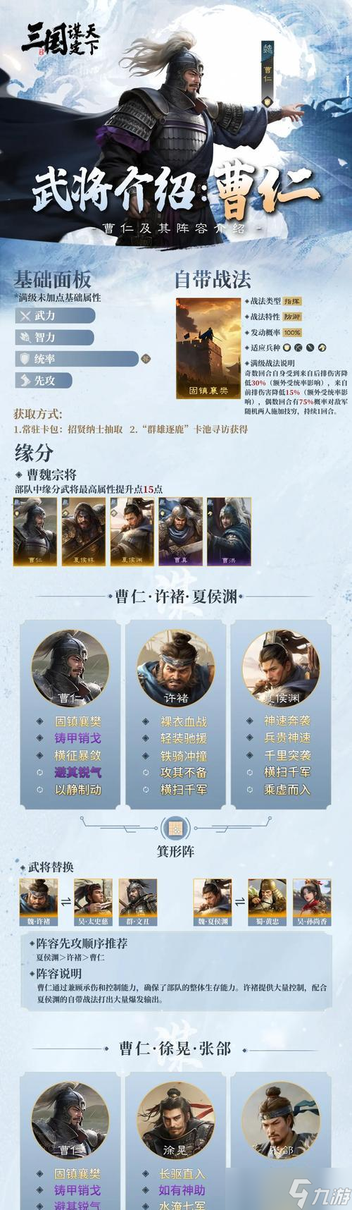 乱世三国曹仁怎么过 通过关卡的策略和技巧是什么 