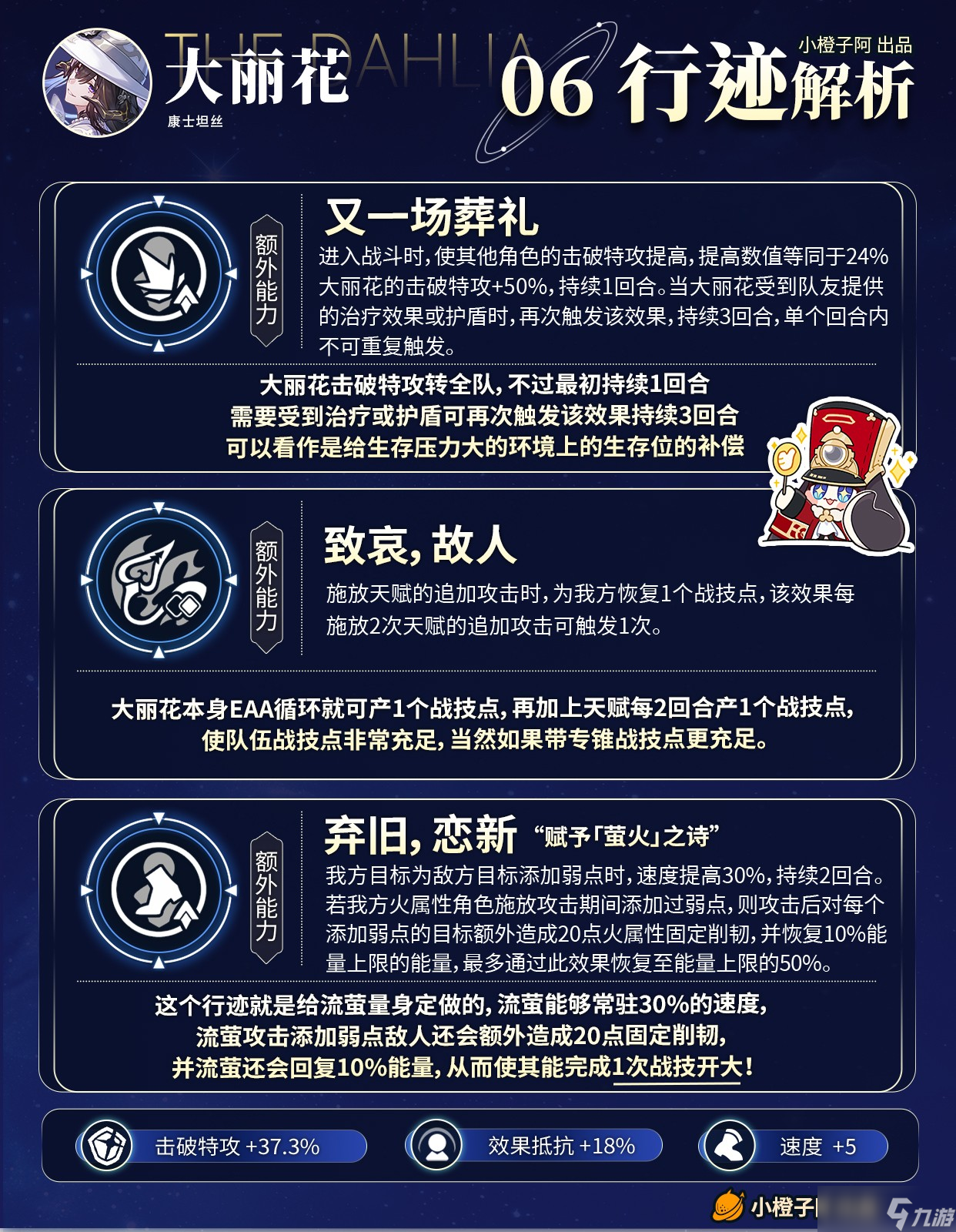 《崩坏星穹铁道》【v3.8】大丽花角色攻略